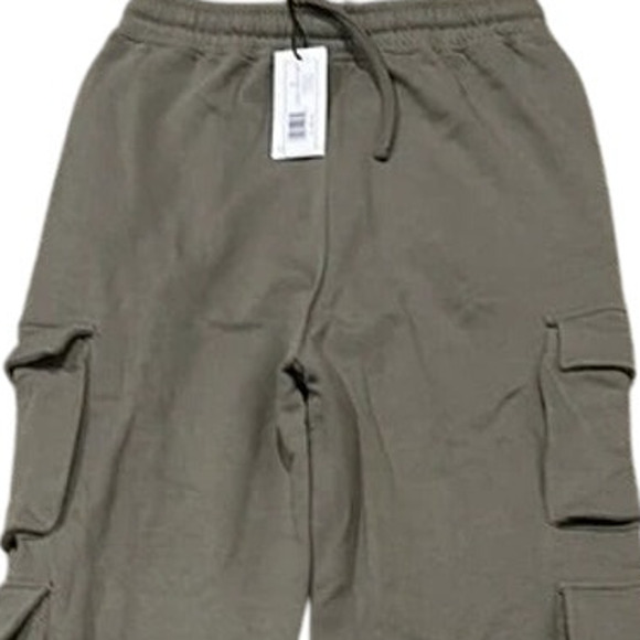 NWT Weworewhat Cargo Oversized Baggy Relaxed Fit High Rise Sweat Pants S Stone - Picture 7 of 15